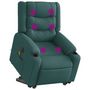 Voir la diapositive 1 : VIDAXL Fauteuil inclinable de massage electrique Vert fonce Tissu