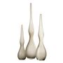 Voir la diapositive 1 : Paris Prix Lot de 3 Vases en Verre  Yoko  64cm Grège