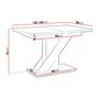 Voir la diapositive 6 : BEST MOBILIER Burnie - table à manger extensible - blanc et noir - 4 à 6 personnes