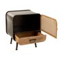 Voir la diapositive 3 : Paris Prix Table d'Appoint 1 Tiroir  Loca  60cm Naturel & Noir