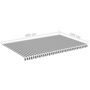 Voir la diapositive 6 : VIDAXL Tissu de remplacement pour auvent Anthracite et blanc 5x3 m