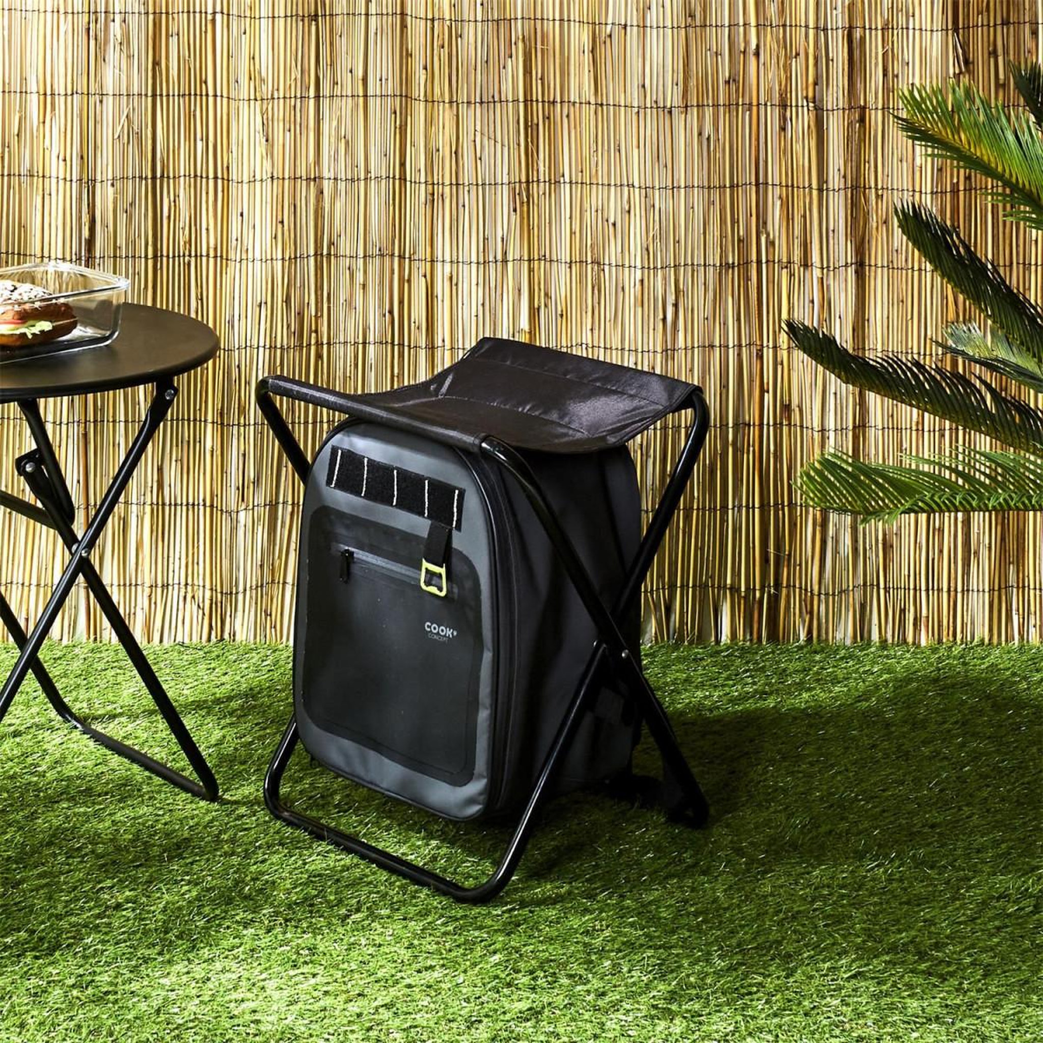 Voir la diapositive 5 : COOK CONCEPT Sac à dos avec assise  fraîcheur  38cm noir
