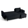 Voir la diapositive 3 : BEST MOBILIER Saphir - canapé d'angle réversible 4 places - convertible avec coffre - en velours côtelé