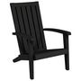 Voir la diapositive 2 : VIDAXL Chaise de jardin Adirondack noir polypropylene