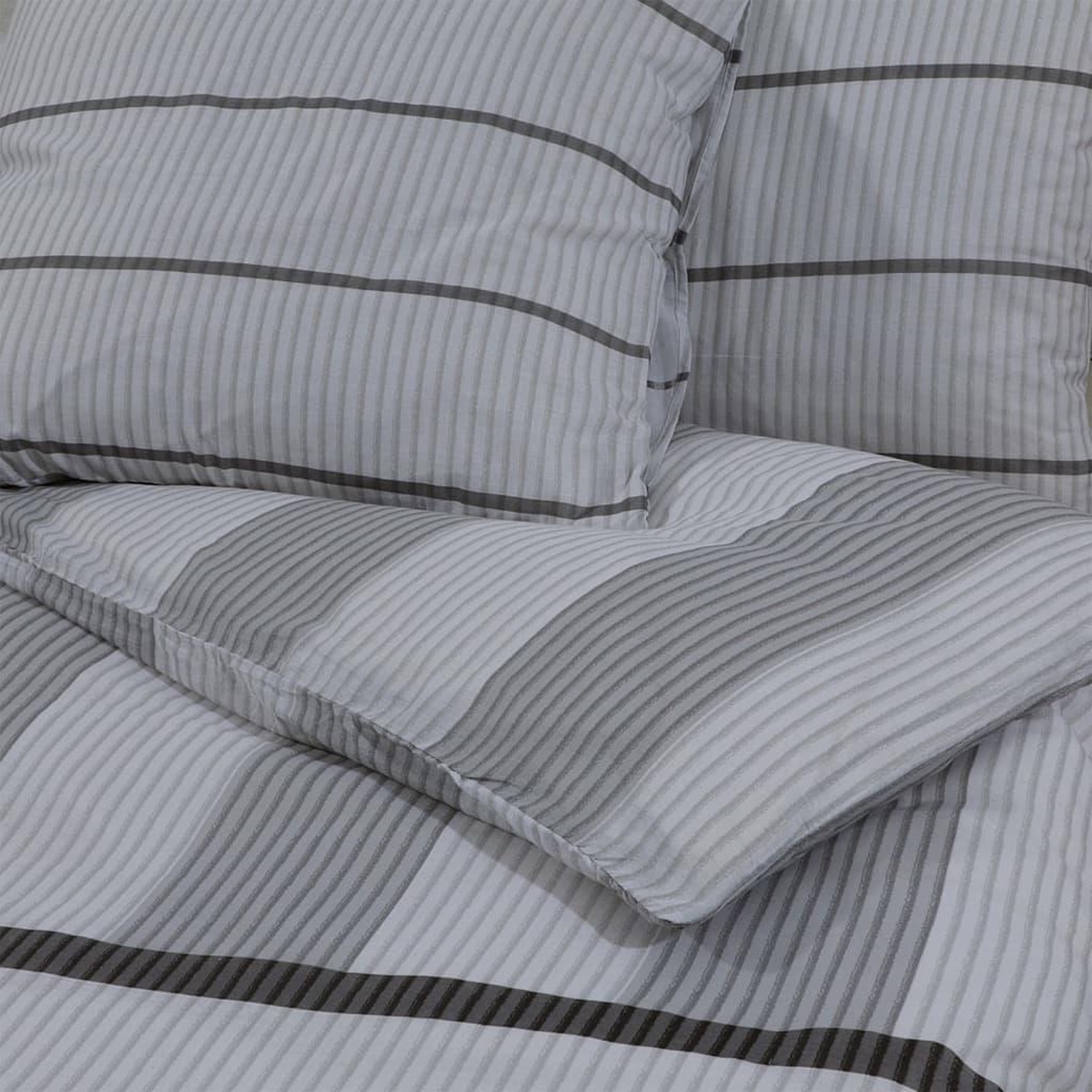 Voir la diapositive 5 : VIDAXL Ensemble de housse de couette Gris 240x220 cm Coton
