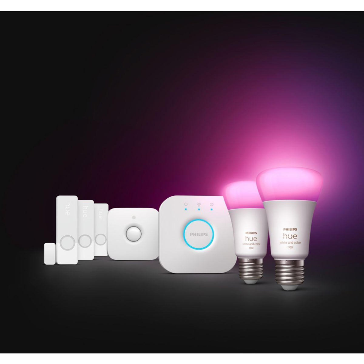 Philips Alarme maison Hue Secure WCA détecteur et ampoules E27