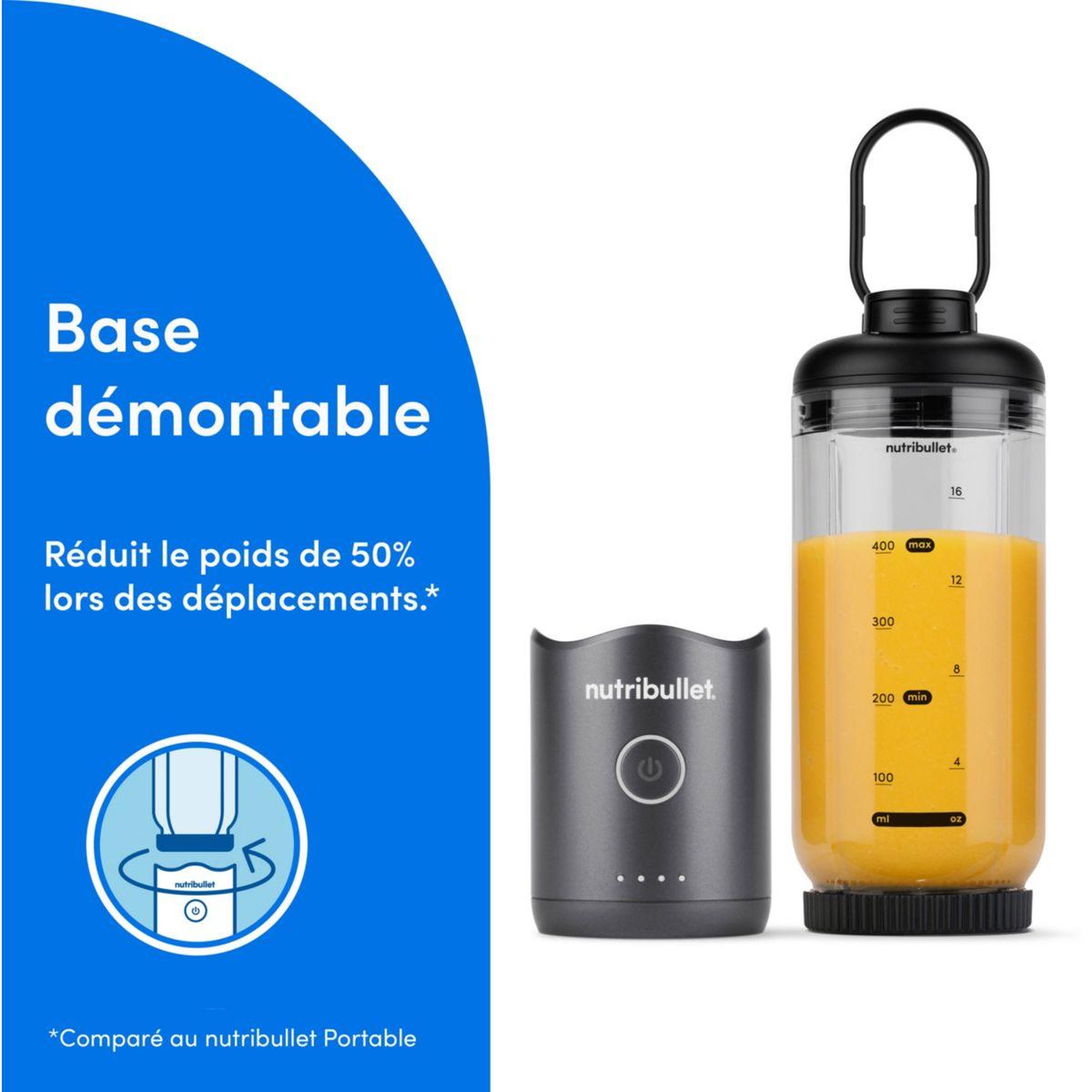 Voir la diapositive 3 : nutribullet Blender flex - gunmetal grey nbp013gm
