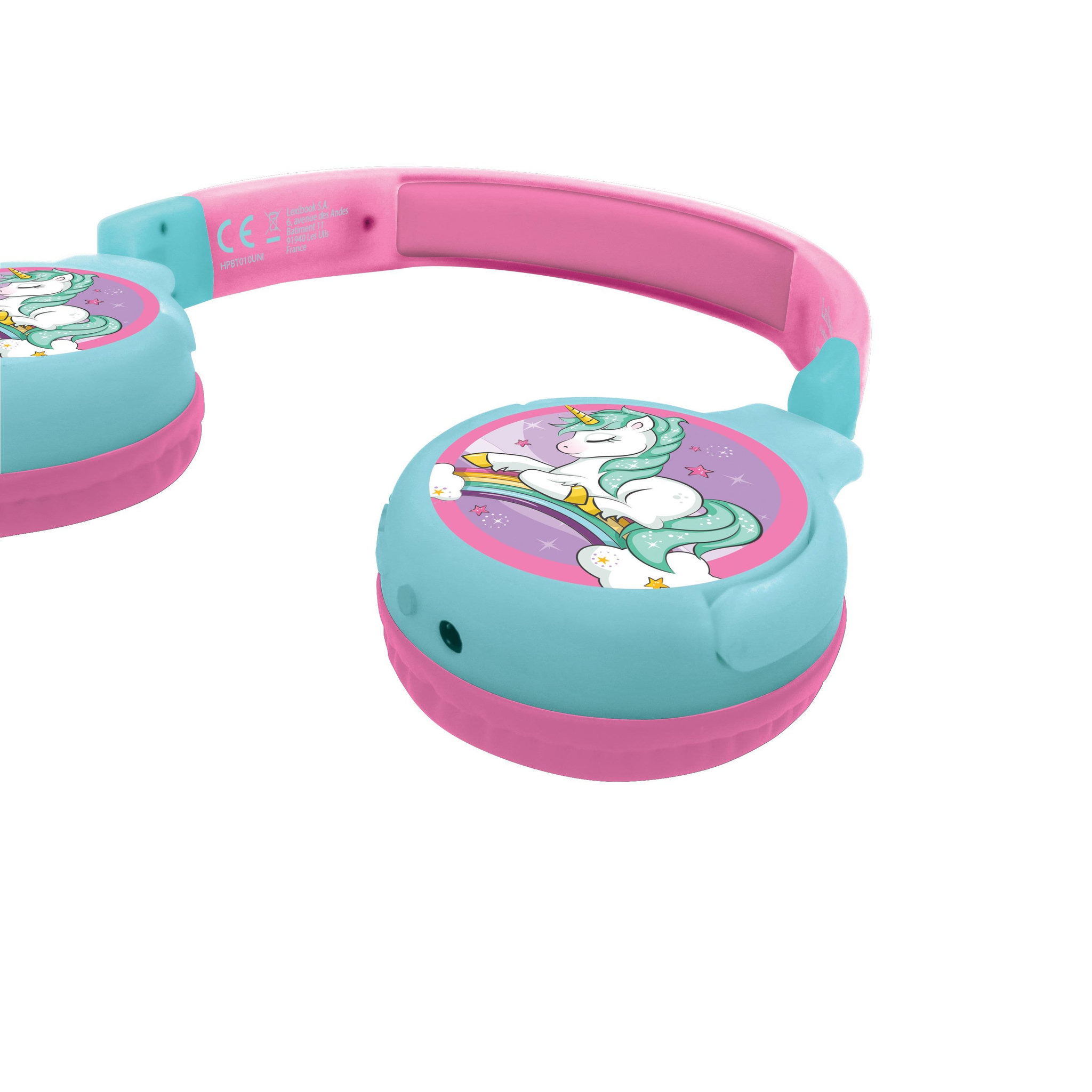 Voir la diapositive 2 : Lexibook Casque 2 en 1 Licorne Bluetooth et Filaire avec limitation de son
