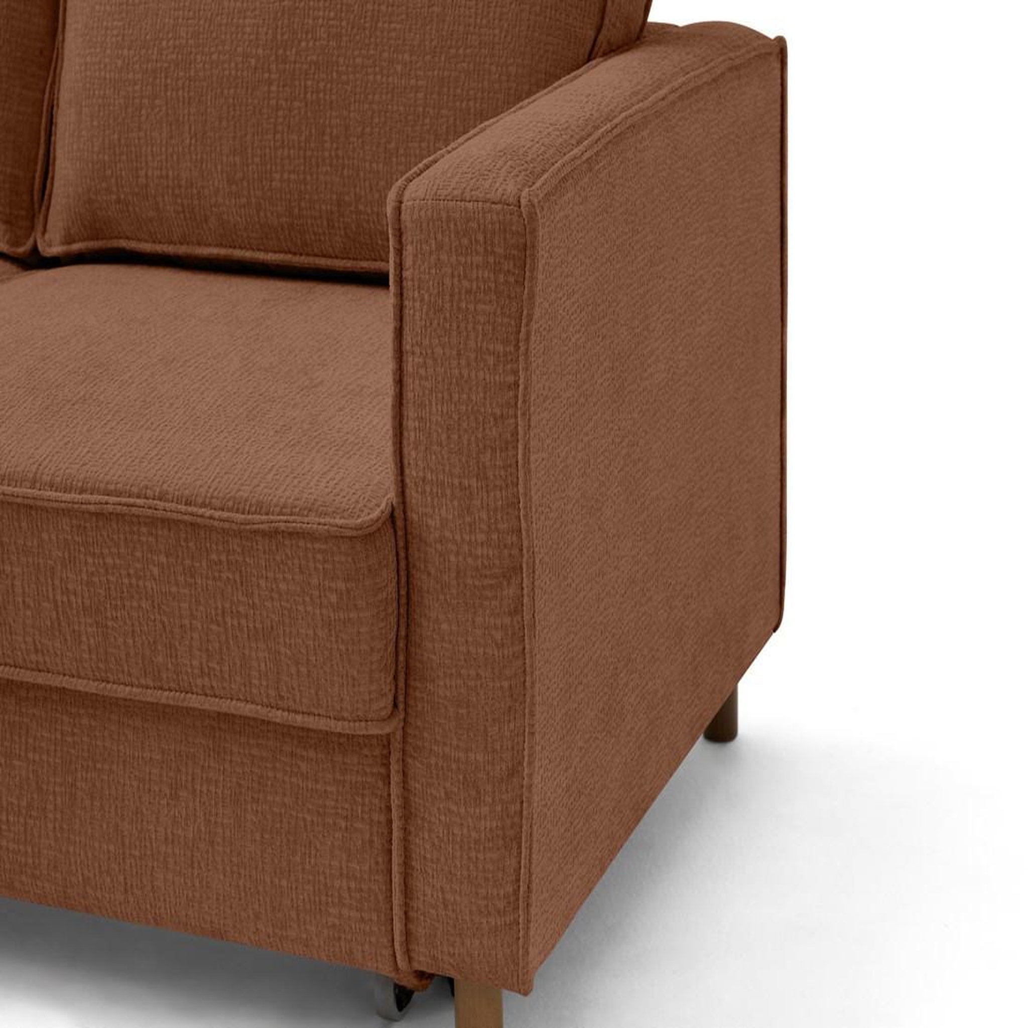 Voir la diapositive 6 : LISA DESIGN Jake - canapé d'angle gauche 5 places convertible en tissu velours relief