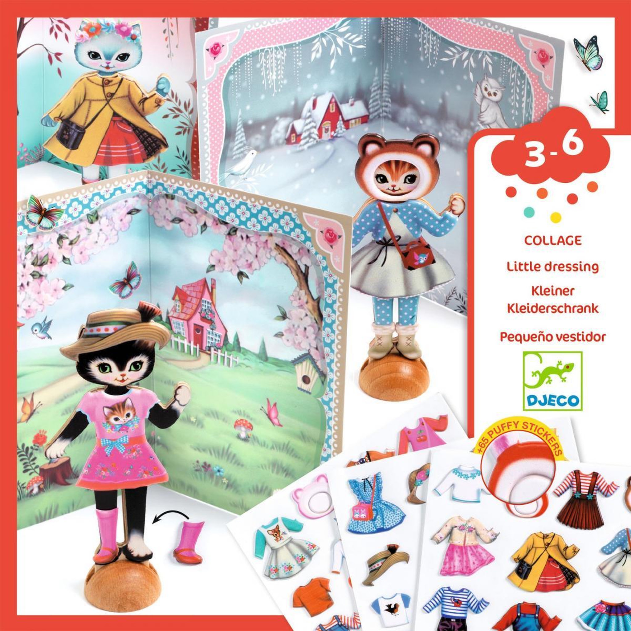 Djeco Little dressing Collage pour 3 - 6 ans