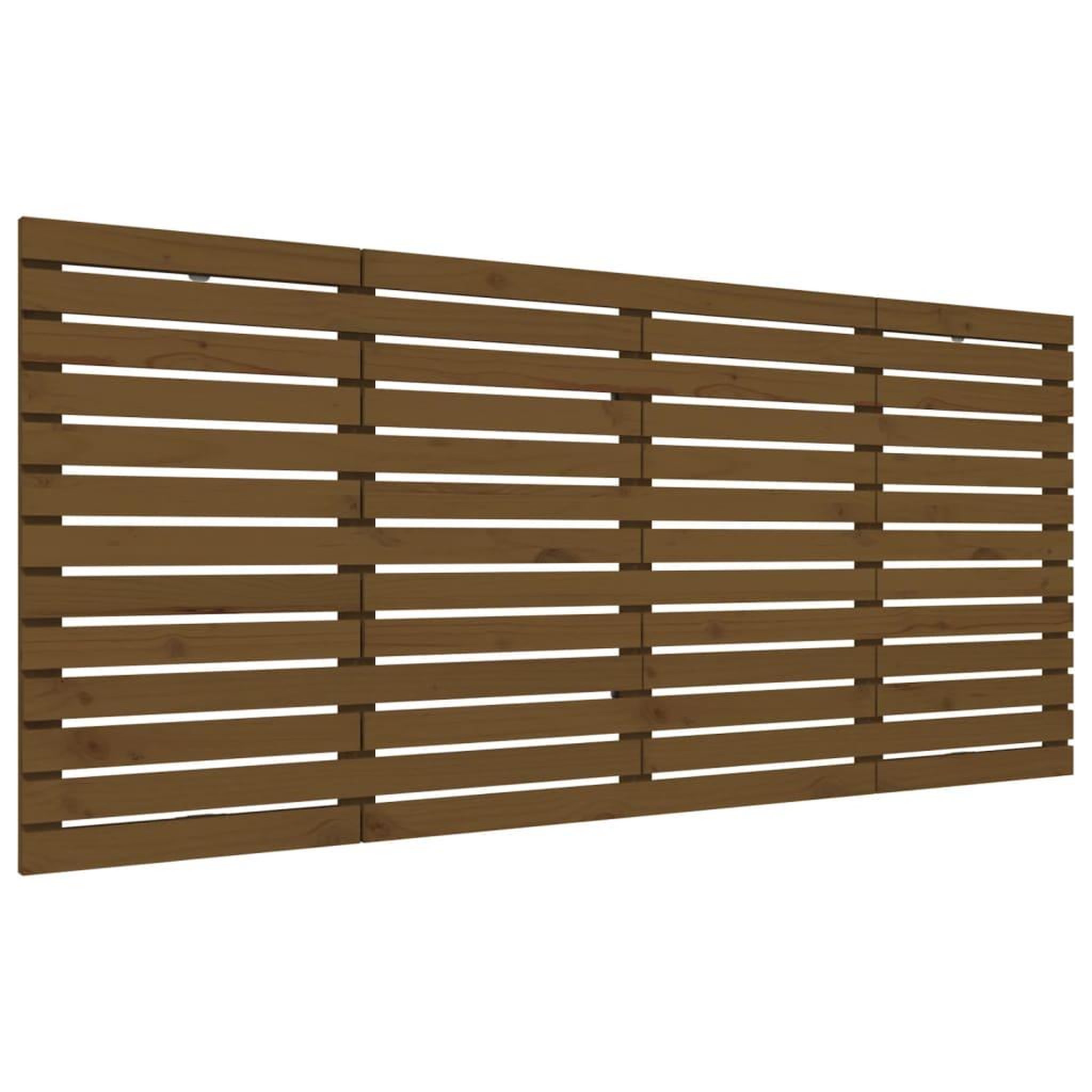 Voir la diapositive 2 : VIDAXL Tete de lit murale Marron miel 156x3x91,5 cm Bois massif de pin