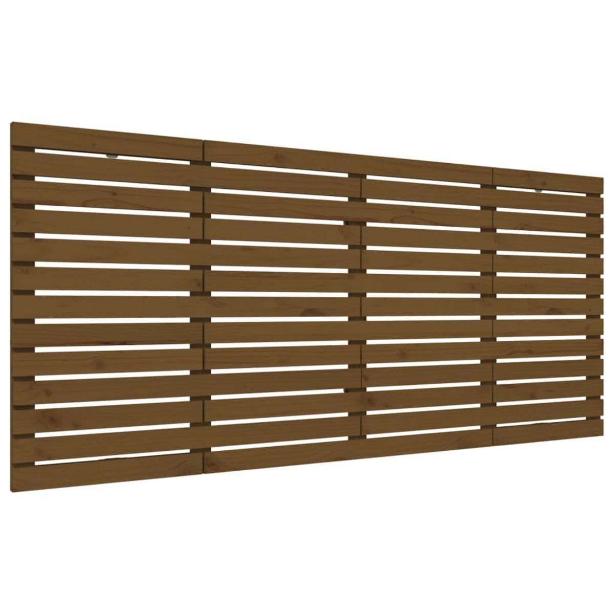 VIDAXL Tete de lit murale Marron miel 156x3x91,5 cm Bois massif de pin