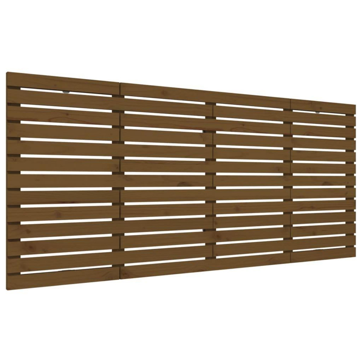 VIDAXL Tete de lit murale Marron miel 156x3x91,5 cm Bois massif de pin