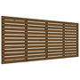 Voir la diapositive 2 : VIDAXL Tete de lit murale Marron miel 156x3x91,5 cm Bois massif de pin