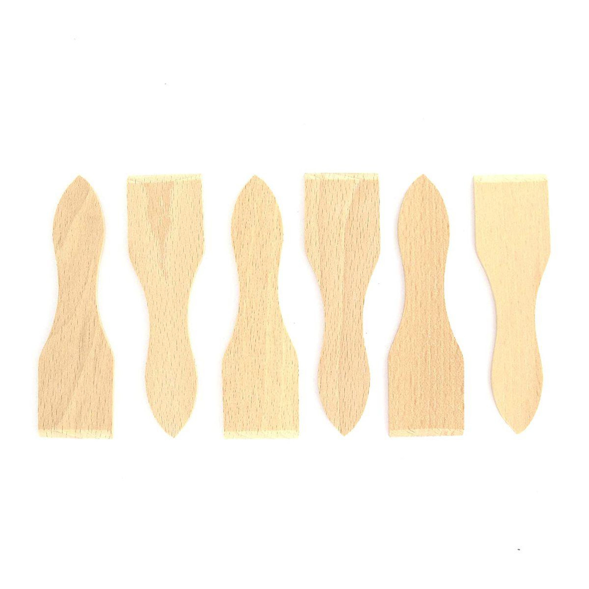 Fackelmann Lot de 6 spatules à raclette en bois 13 cm fackelmann wood edition