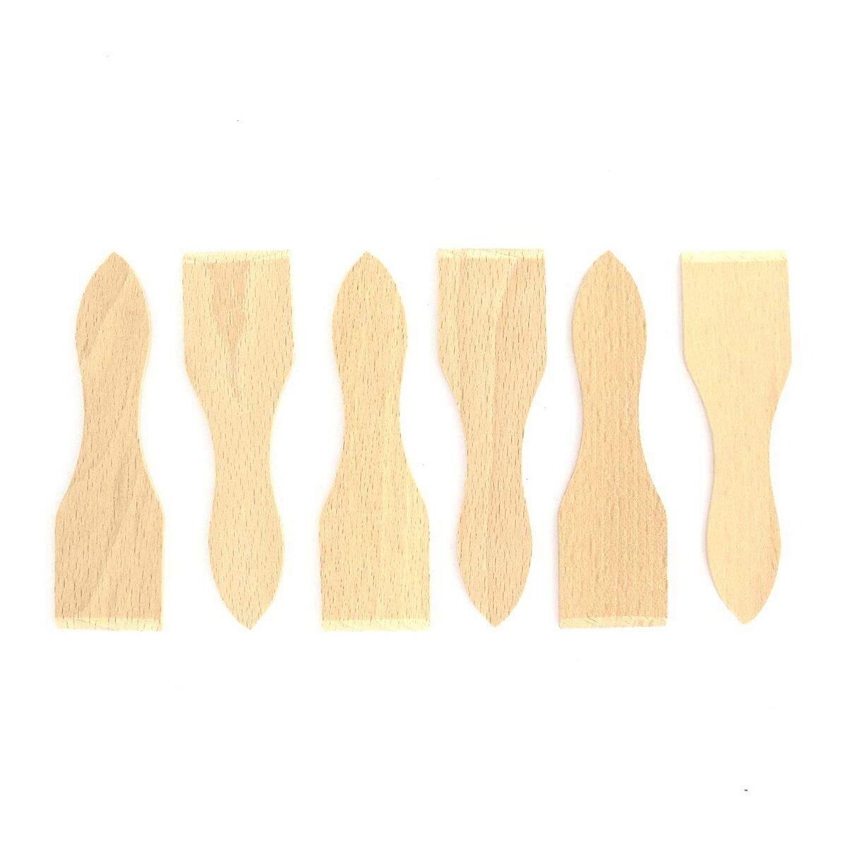 Fackelmann Lot de 6 spatules à raclette en bois 13 cm Fackelmann Wood Edition
