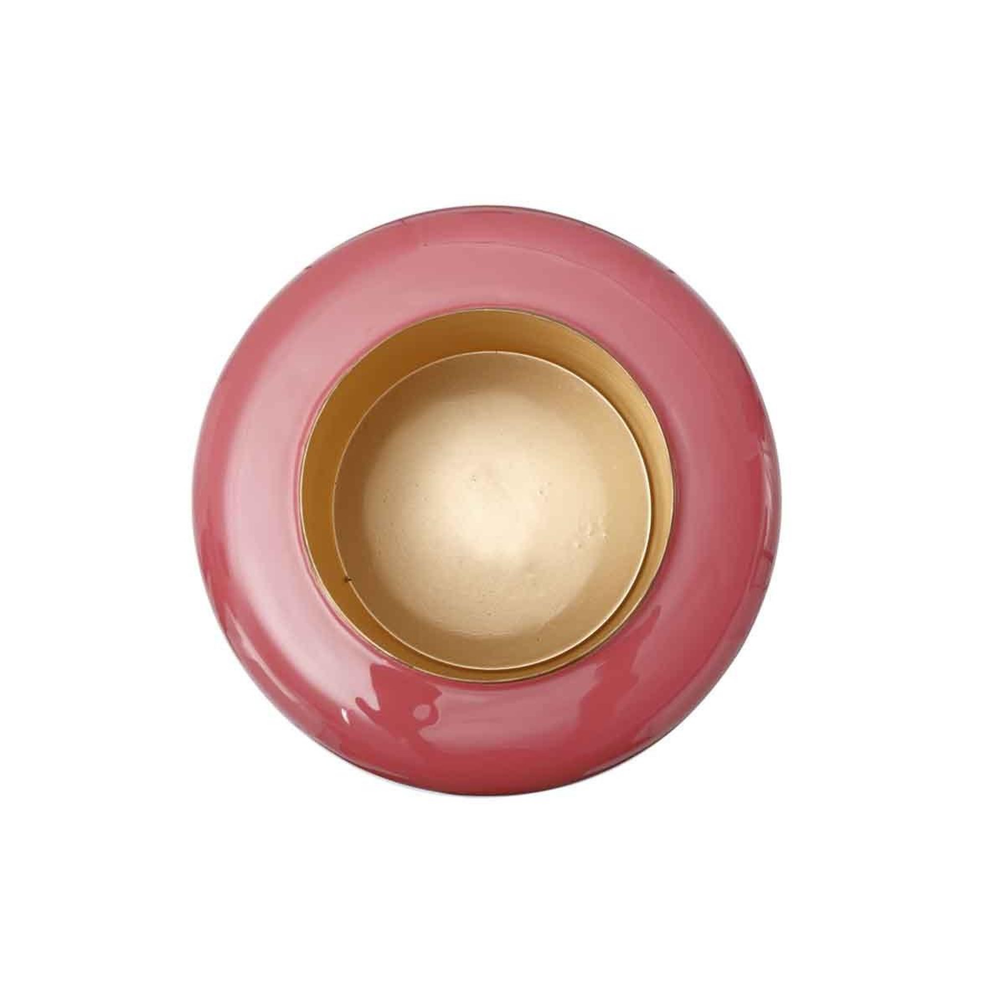 Voir la diapositive 4 : Paris Prix Vase design en métal  artisse  36cm corail & or