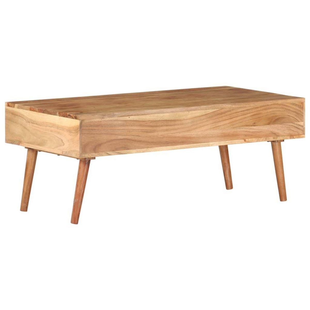 VIDAXL Table basse 100x50x39 cm Bois d'acacia solide
