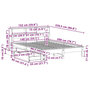 Voir la diapositive 6 : VIDAXL Lit bibliotheque sans matelas cire marron 140x200 cm pin massif