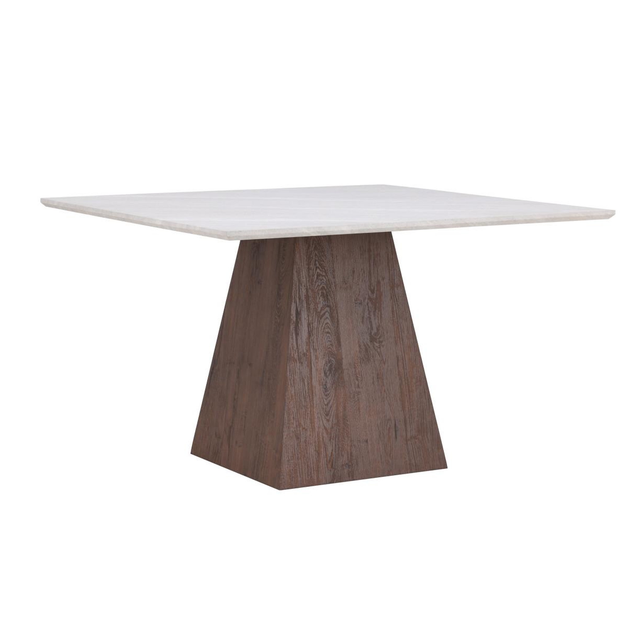 Paris Prix Table de repas effet pierre  cael  120cm gris & moka