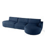 Voir la diapositive 2 : LISA DESIGN Spiaggia - canapé d'angle droit - forme arrondie - 5 places - en velours côtelé