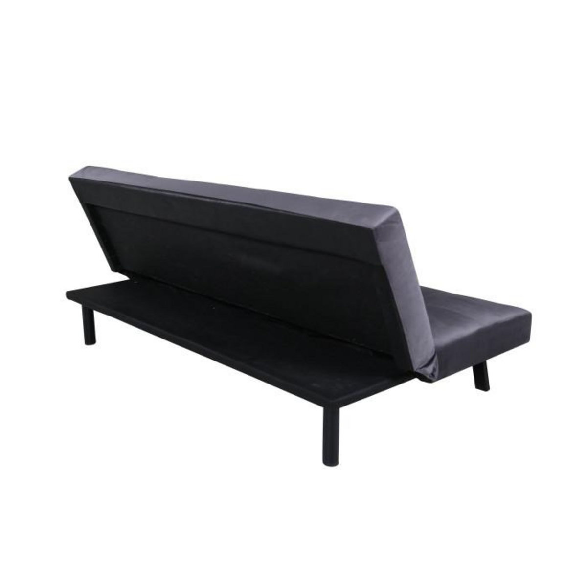 Paris Prix Canapé Convertible en Velours  Bodil  180cm Gris Foncé