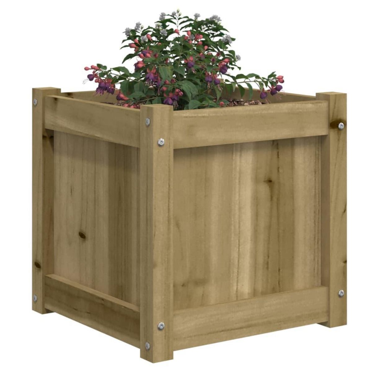 VIDAXL Jardiniere 40x40x40 cm bois de pin impregne