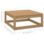 Voir la diapositive 6 : VIDAXL Salon de jardin 9 pcs bois de pin massif
