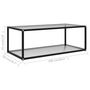 Voir la diapositive 5 : VIDAXL Table basse Transparent 100x50x35 cm Verre trempe