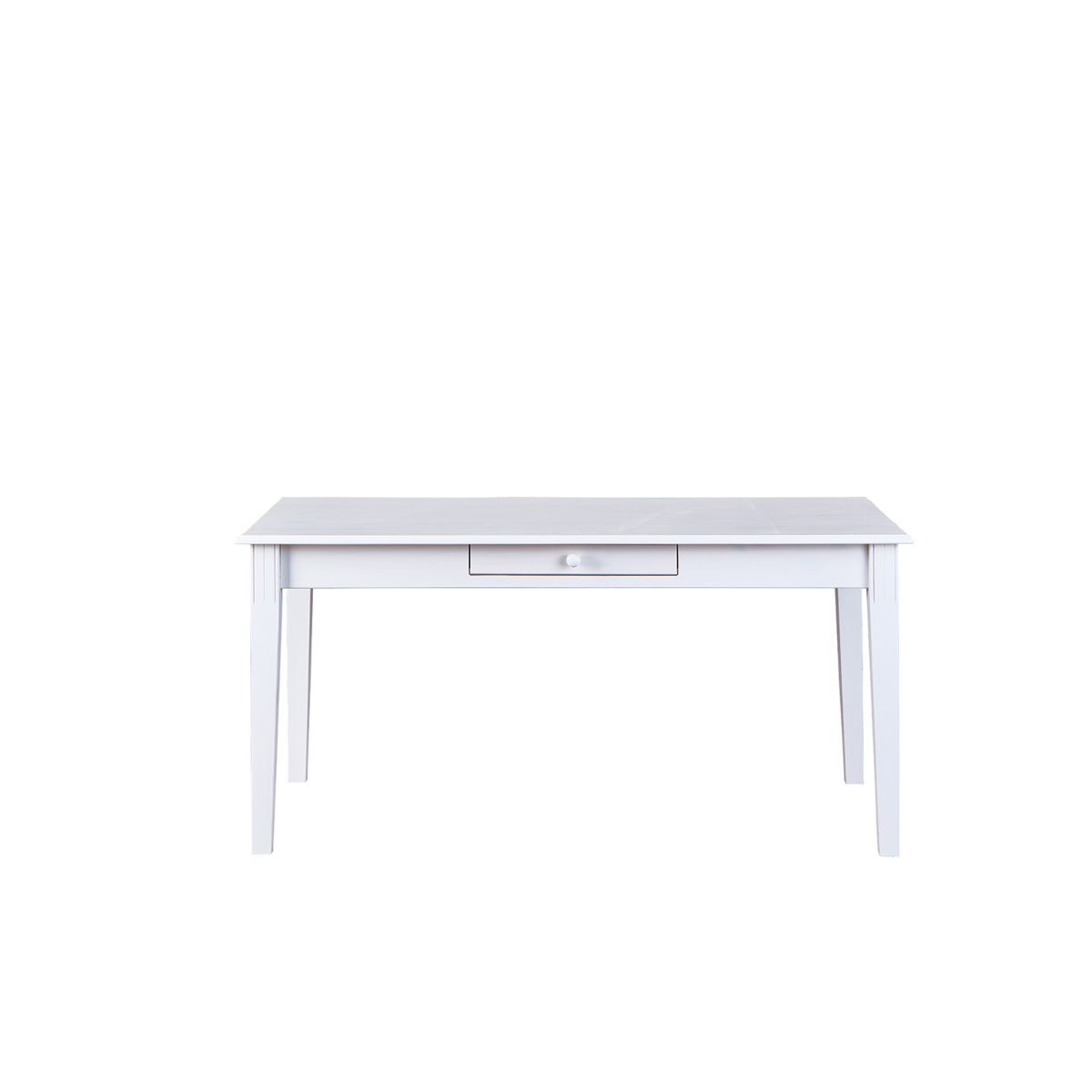 Table de séjour salle à manger bois massif L160cm 1 tiroir KAMPEN