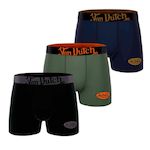 VON DUTCH x3 Boxers /Vert/Marine Homme Von Dutch  OGMED. Coloris disponibles : Noir