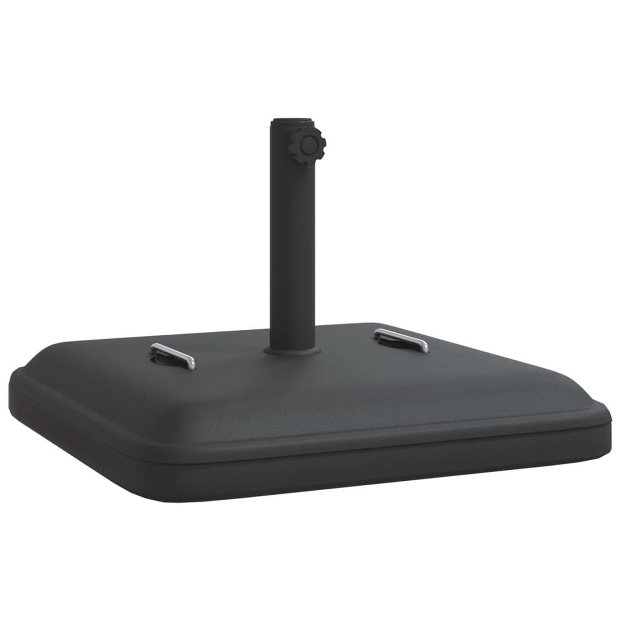 Voir la diapositive 2 : VIDAXL Base de parasol avec poignees pour mats Ø38 / 48 mm 27 kg carre