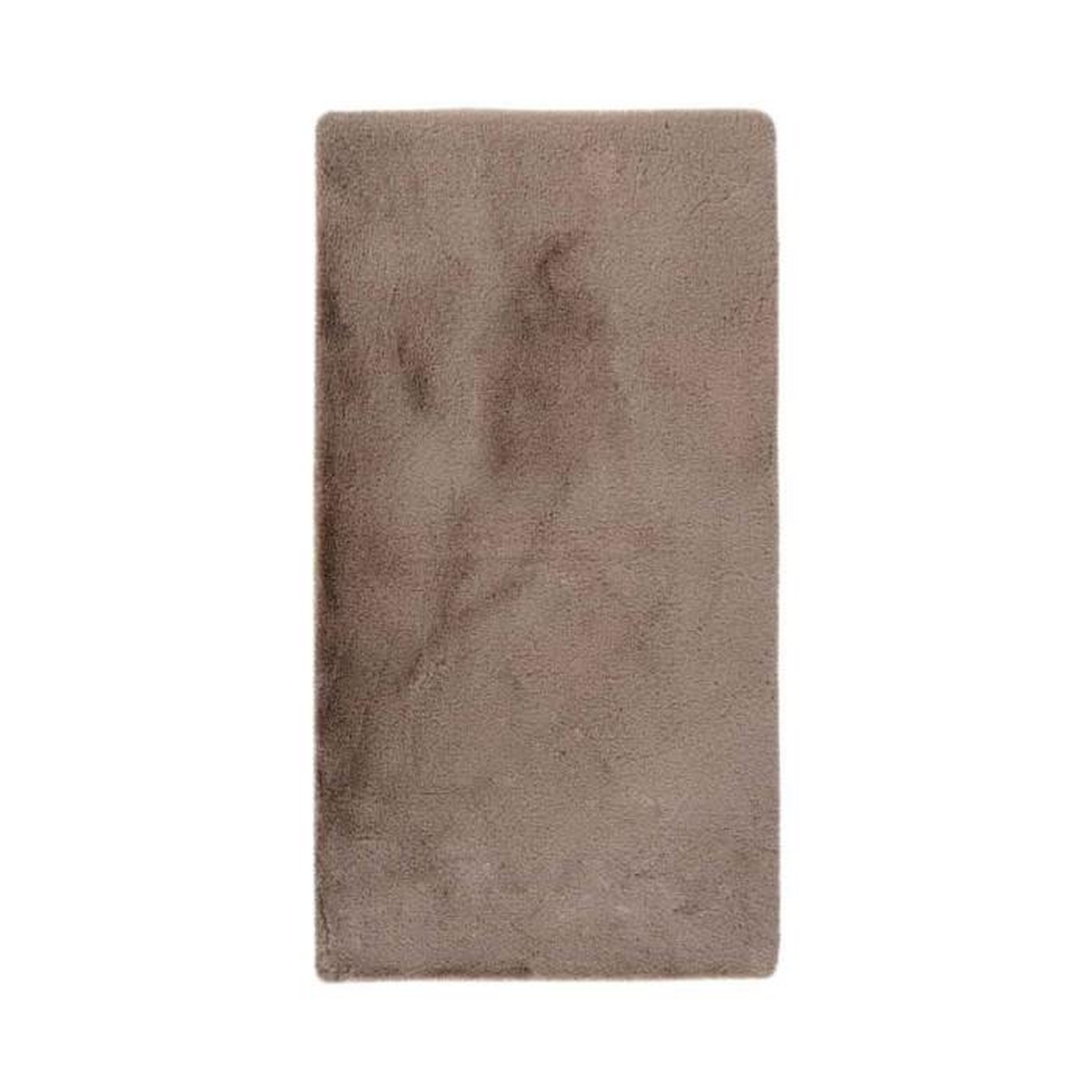 Paris Prix Tapis de Bain Fait à la Main  Rabbit  Beige Foncé. Coloris disponibles : Beige