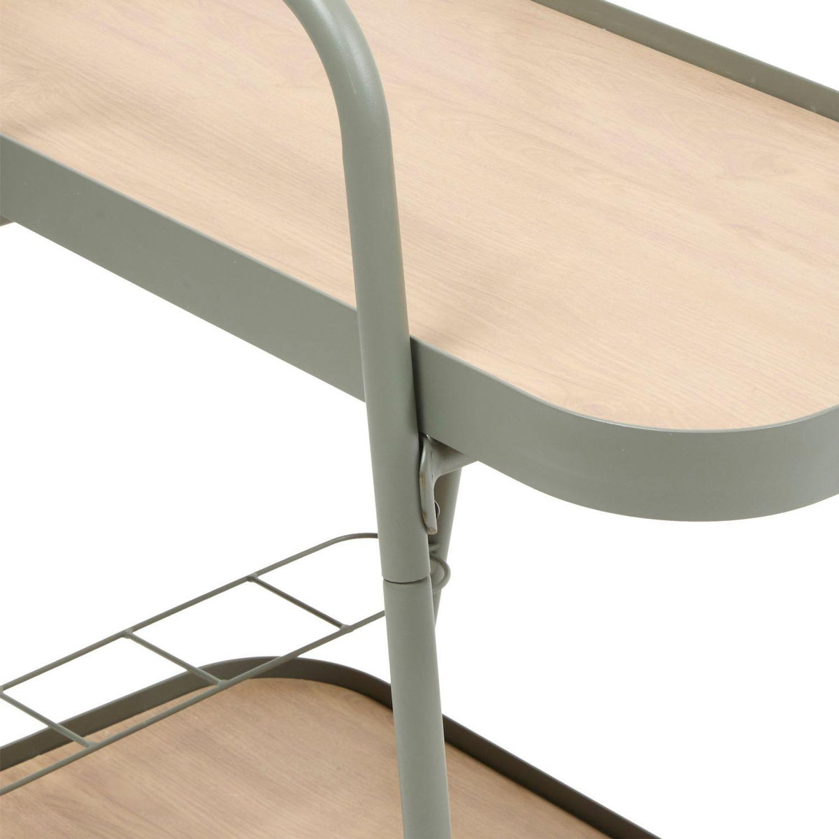 HESPERIDE Desserte de jardin à roulettes en aluminium EASINESS