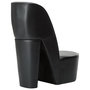 Voir la diapositive 3 : VIDAXL Chaise en forme de chaussure a talon haut noir similicuir