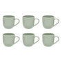 Voir la diapositive 1 : SECRET DE GOURMET Lot de 6 Mugs en Céramique  Maé  24cl Vert Olive