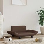 VIDAXL Lit pour chien marron 70x45x28 cm similicuir