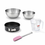 ZENKER Set de 5 ustensiles de pâtisserie moule à manqué bol spatule et verre doseur Black metallic Black mettallic Zenker  Black mettallic