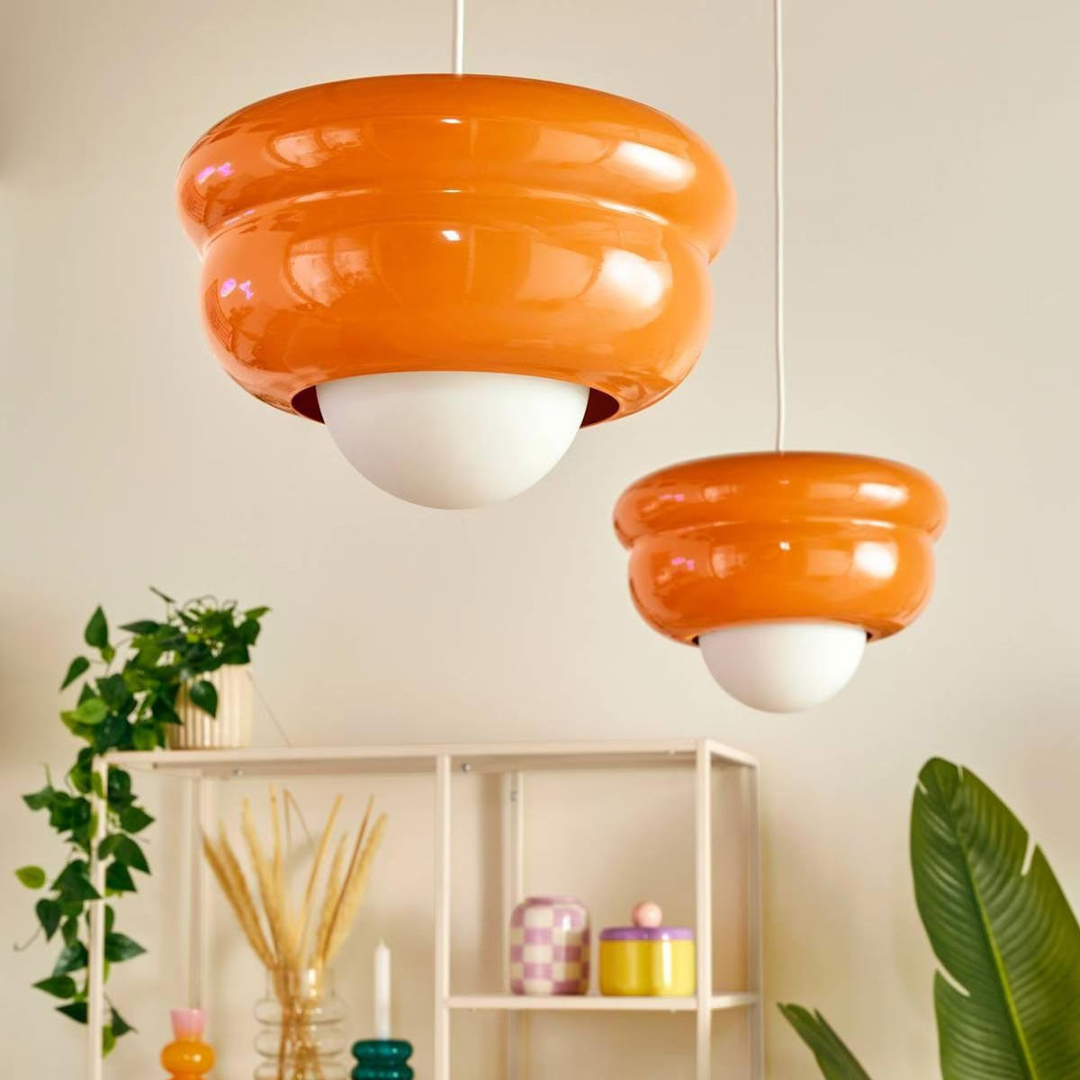 ATMOSPHERA Suspension Design en Métal  Patty  28cm Orange