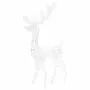 VIDAXL Famille de rennes de decoration Acrylique 300 LED blanc chaud