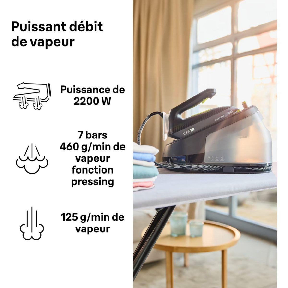 BRAUN Centrale vapeur CareStyle 3 IS3257BK