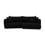 Voir la diapositive 3 : LISA DESIGN Cassiopee - canapé d'angle droit 4 places en tissu texturé