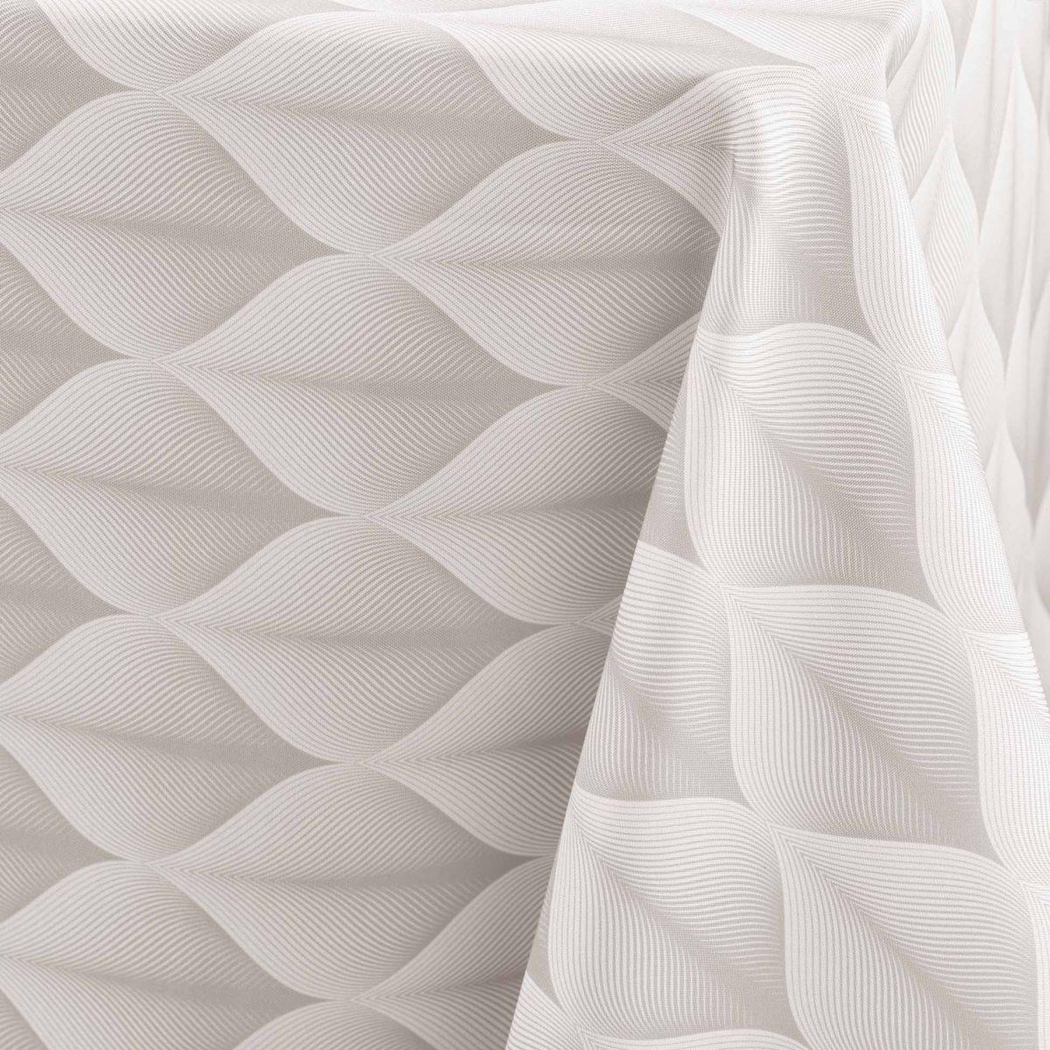 Voir la diapositive 3 : Douceur d'Intérieur Nappe antitache imprimé  kalini  150x240cm naturel