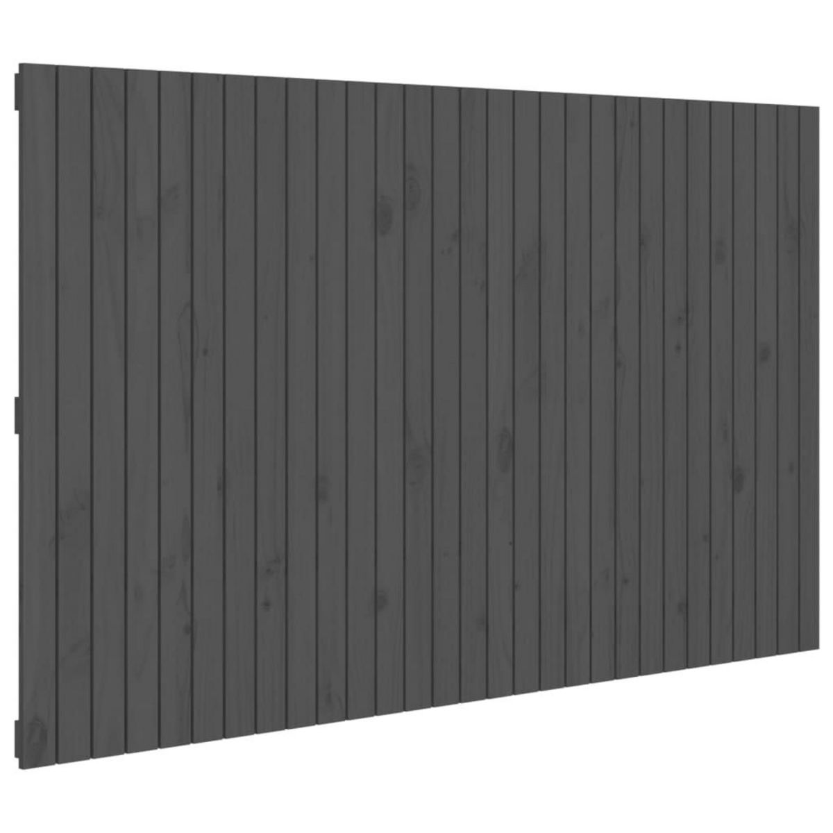 VIDAXL Tete de lit murale Gris 185x3x110 cm Bois massif de pin