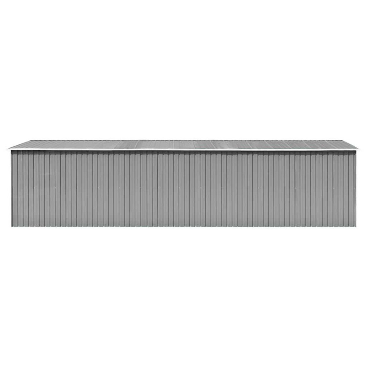 VIDAXL Abri de jardin Gris 257x779x181 cm Acier galvanise
