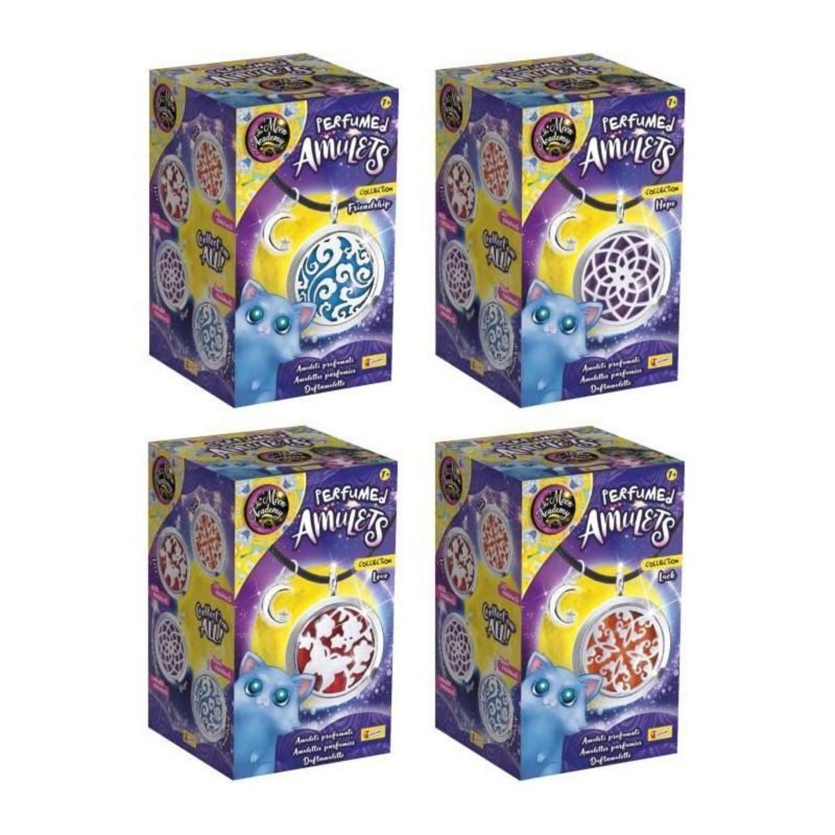 LISCIANI GIOCHI Collection d'amulettes parfumées - LISCIANI - Chance, amour, santé et amitié