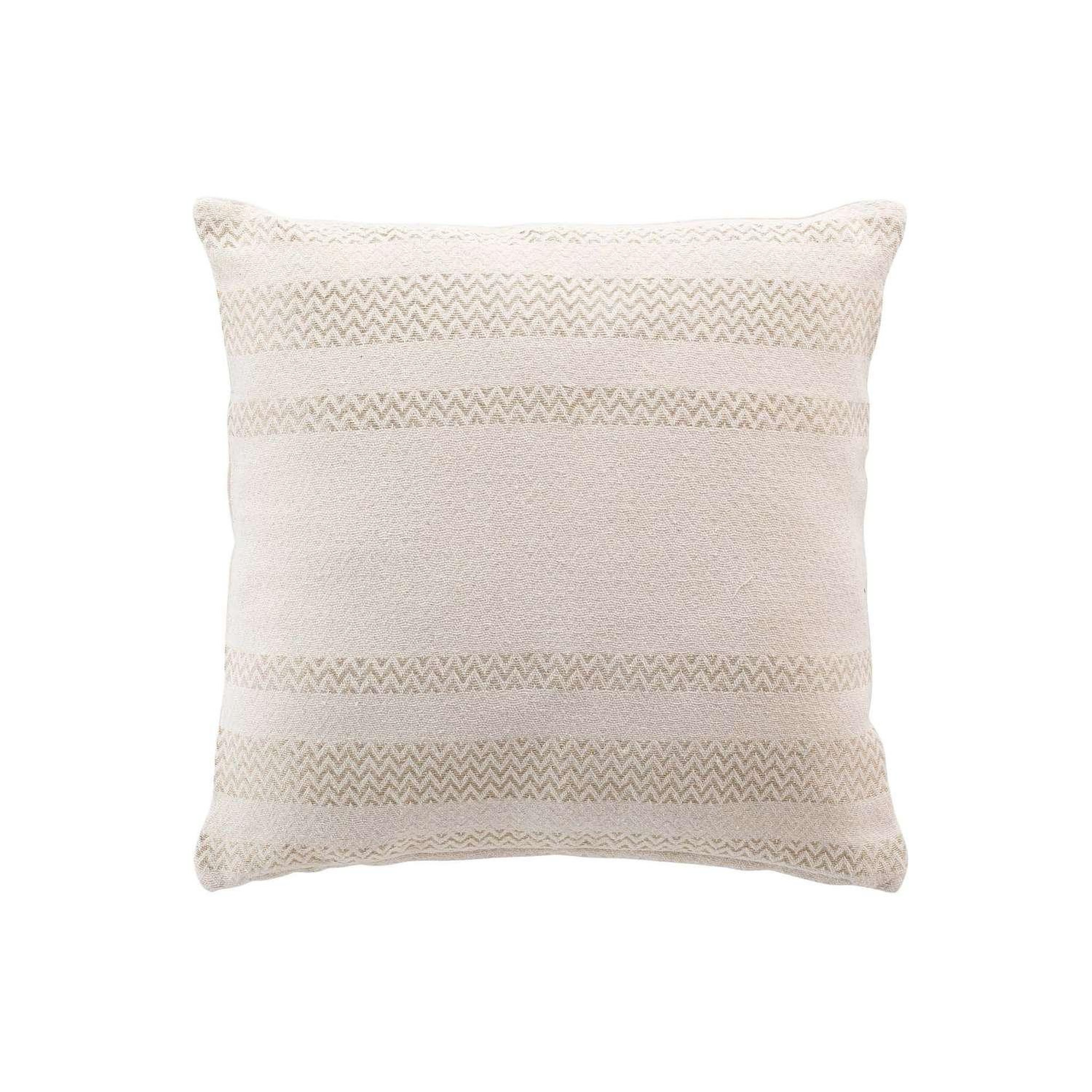 Douceur d'Intérieur Coussin déhoussable altha - coton jacquard - 40 x 40 cm - ecru