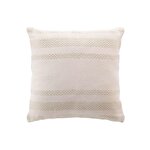 Douceur d'Intérieur Coussin déhoussable ALTHA - Coton jacquard - 40 x 40 cm - Ecru