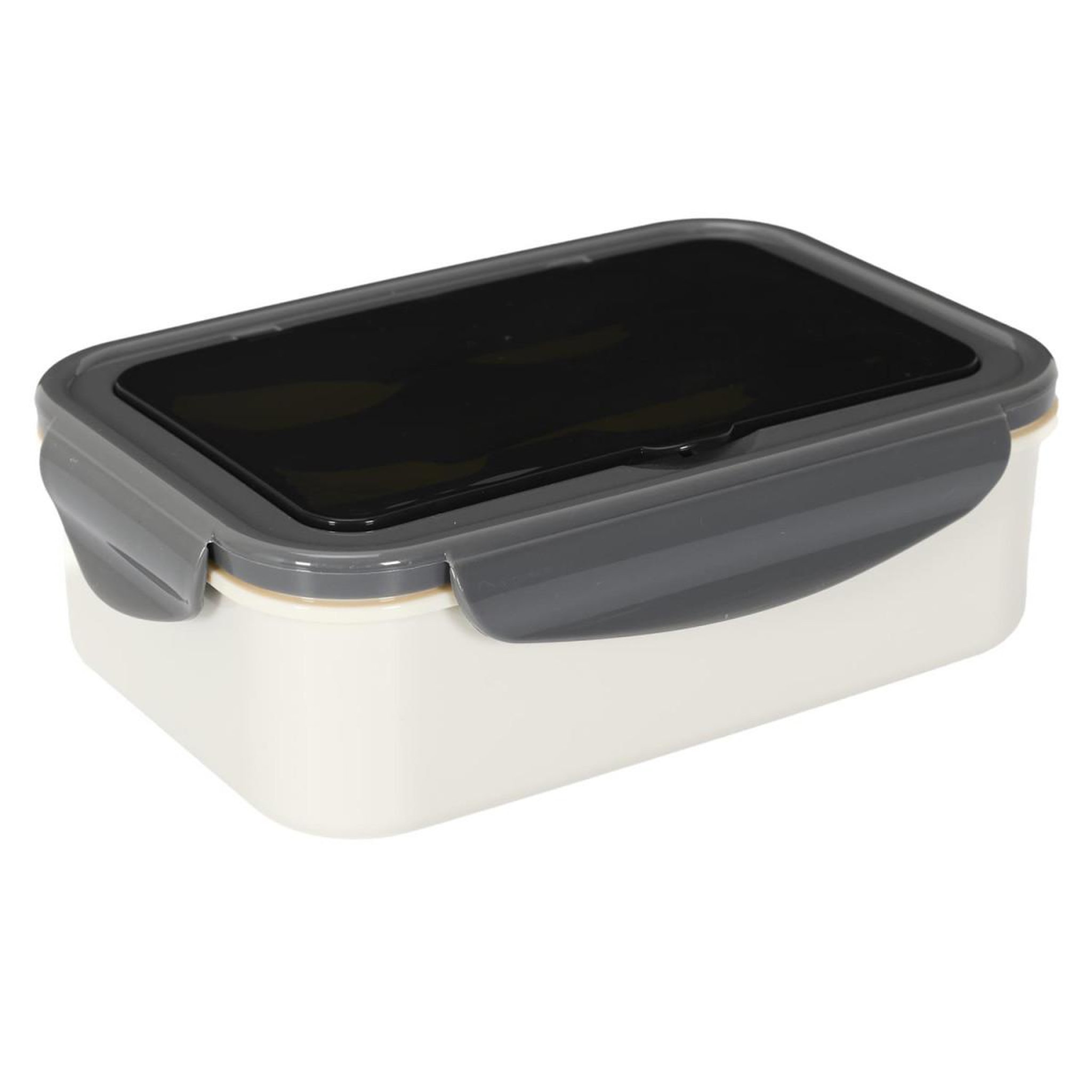 Voir la diapositive 3 : COOK CONCEPT Lunch Box Avec Couverts  Unicolore  20cm Gris