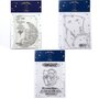  5 Tampons transparents Le Petit Prince et La lune + Astéroïd + Fleur